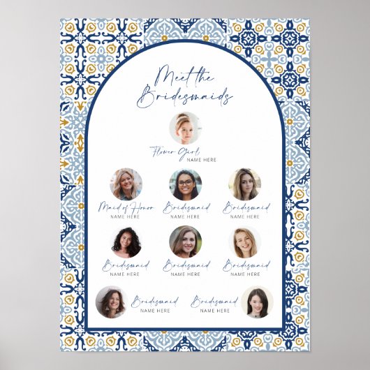 Amalfi Blue Tile ontmoet de Bridesmaids Bride Show Poster (Voorkant)