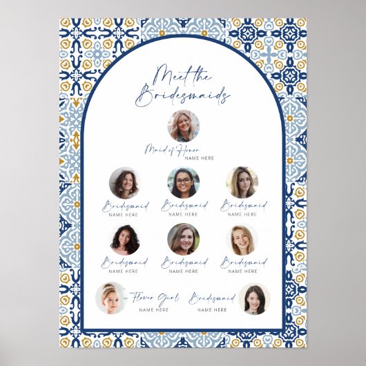 Amalfi Blue Tile ontmoet de Bridesmaids Bride Show Poster (Voorkant)