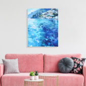 Amalfi Blues Canvas Afdruk (Insitu (Woonkamer))