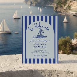 Amalfi Coast Amore: La Dolce Vita Arch Wedding Kaart