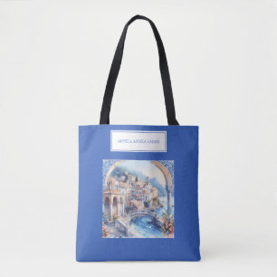 Amalfi Coast Blue Tegels Italië Draagtas