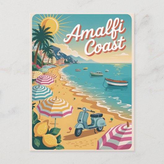 Amalfi Coast  Briefkaart (Voorkant)
