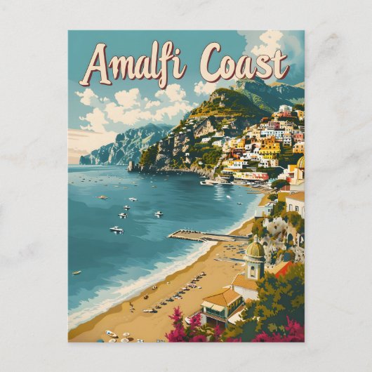 Amalfi Coast Briefkaart (Voorkant)