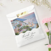 Amalfi Coast bruiloft Positano gepersonaliseerd Bedankzakje (Gezegeld)