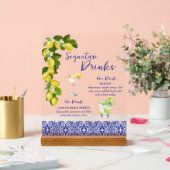 Amalfi Coast I Italian Lemon & Blue Tile Drinks (Mariage)