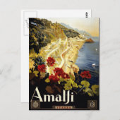  Amalfi Coast Italia Reizen Briefkaart (Voorkant / Achterkant)