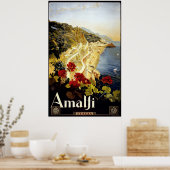  Amalfi Coast Italia Reizen Poster (Keuken)