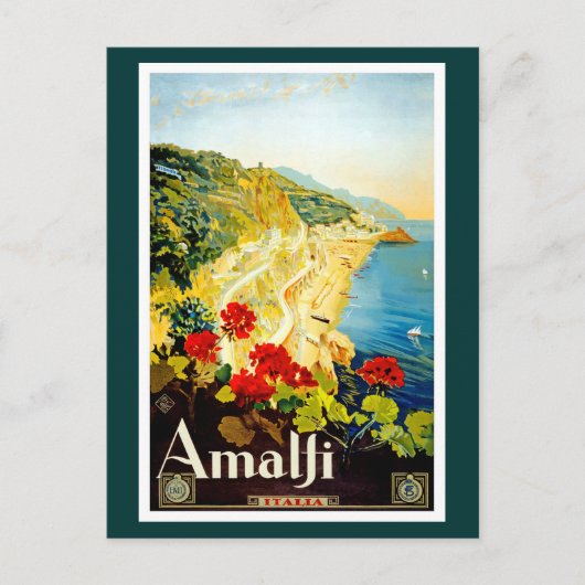 Amalfi Coast, Italië Briefkaart (Voorkant)