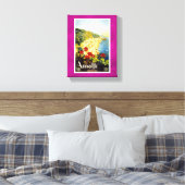 Amalfi Coast, Italië Canvas Afdruk (Insitu (Slaapkamer))