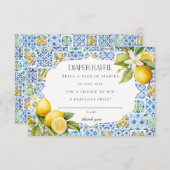 Amalfi Coast Italie Déchets Raffle Invitation Inse (Devant / Derrière)