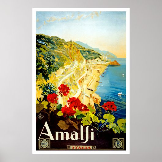 Amalfi Coast, Italië Poster (Voorkant)