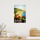 Amalfi Coast, Italië Poster (Keuken)
