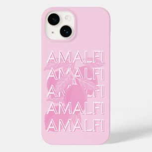 Amalfi Coast, Italië, Reiskunst, Preppy, Roze Case-Mate iPhone 14 Hoesje