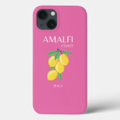 Amalfi Coast, Italië, Reiskunst, Roze, Preppy Case-Mate iPhone Case (Achterkant)