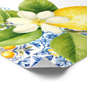 Amalfi Coast Italien Anniversaire Affiche de bienv (Coin)