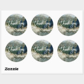 Amalfi coast Italien mariage merci sticker (Feuille)