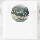 Amalfi coast Italien mariage merci sticker (Sac)