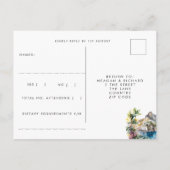 Amalfi Coast Italien mariage rsvp carte postale (Dos)
