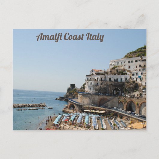 Amalfi Coast Italy Briefkaart (Voorkant)