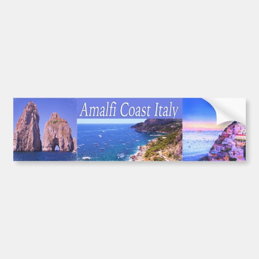 Amalfi Coast Italy Bumpersticker (Voorkant)