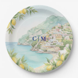 Amalfi Coast Italy Lemon Wedding Papieren Bordje