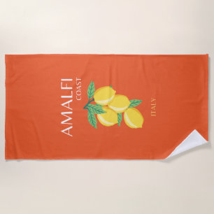 Amalfi Coast Italy, Preppy Room, Oranje Strandlaken