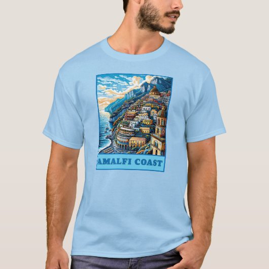 Amalfi Coast Italy T-shirt (Voorkant)