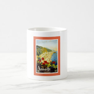 Amalfi Coast, Italy Vintage Travel Advertisement Koffiemok
