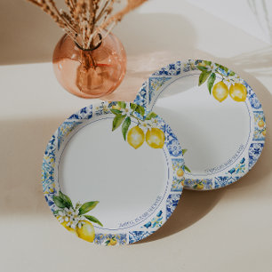 Amalfi Coast Lemon Baby shower Bord