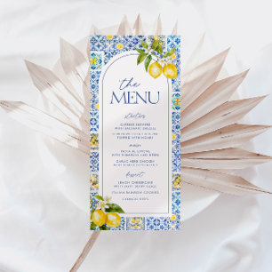 Amalfi Coast Lemon Baby shower Menu