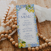 Amalfi Coast Lemon Baby shower Menu
