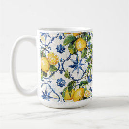 Amalfi Coast Lemon en Tegels Patroon Koffiemok