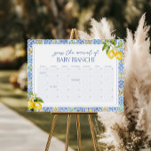 Amalfi Coast Lemon Guess Baby's vervaldatum kalend Poster