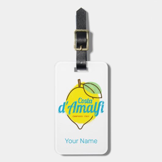 Amalfi Coast Lemon Italië Costa d'Amalfi Bagagelabel (Voorkant verticaal)