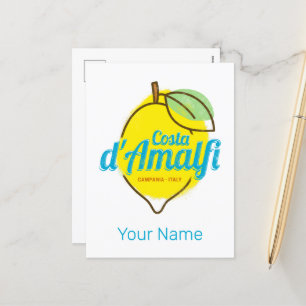 Amalfi Coast Lemon Italië  Costa d'Amalfi Feestdagenkaart