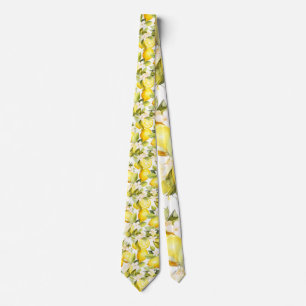 Amalfi Coast Lemon Pattern Stropdas