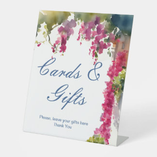 Amalfi coast Mediterranean Italian bridal shower Reclamebord Met Voetstuk