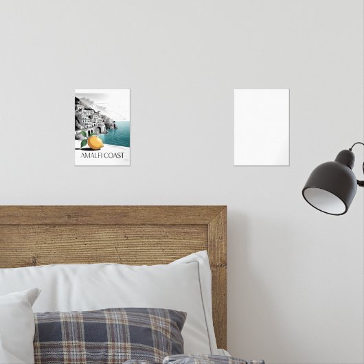 Amalfi Coast Minimalist Line Art (Chambre à coucher)