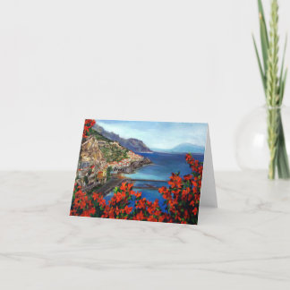 Amalfi Coast Notecard Kaart