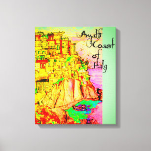 Amalfi Coast of Italy Canvas Afdrukken door kunste
