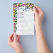 Amalfi Coast Pink Lemons 20 Vragen Spel Flyer (Hand)