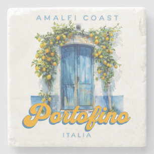 Amalfi Coast Portofino La Dolce Vita Italia Citroe Stenen Onderzetter