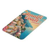 Amalfi Coast Positano Vintage Magneet (Linkerzijde)
