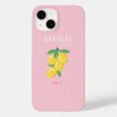Amalfi Coast, Preppy Art, Roze, Reizen Case-Mate iPhone Case (Achterkant)