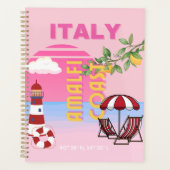 Amalfi Coast, Preppy Reizen, Roze Planner (Voorkant)