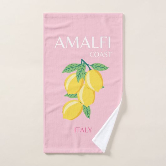Amalfi Coast, Preppy Room, Roze Bad Handdoek (Handdoek)