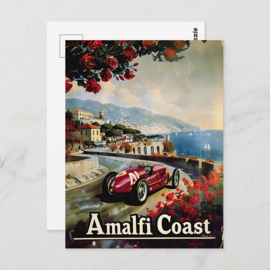 Amalfi Coast raceauto Briefkaart (Voorkant / Achterkant)