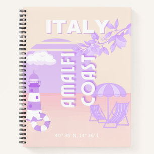 Amalfi Coast, Reiskunst, Preppy Travel, Pastel Notitieboek