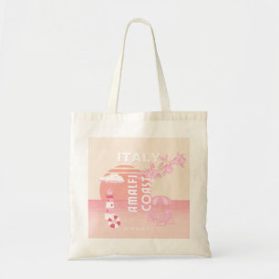 Amalfi Coast, Reiskunst, Preppy Travel, Pastel Tote Bag
