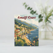 Amalfi Coast Reizen Briefkaart (Staand voorkant)